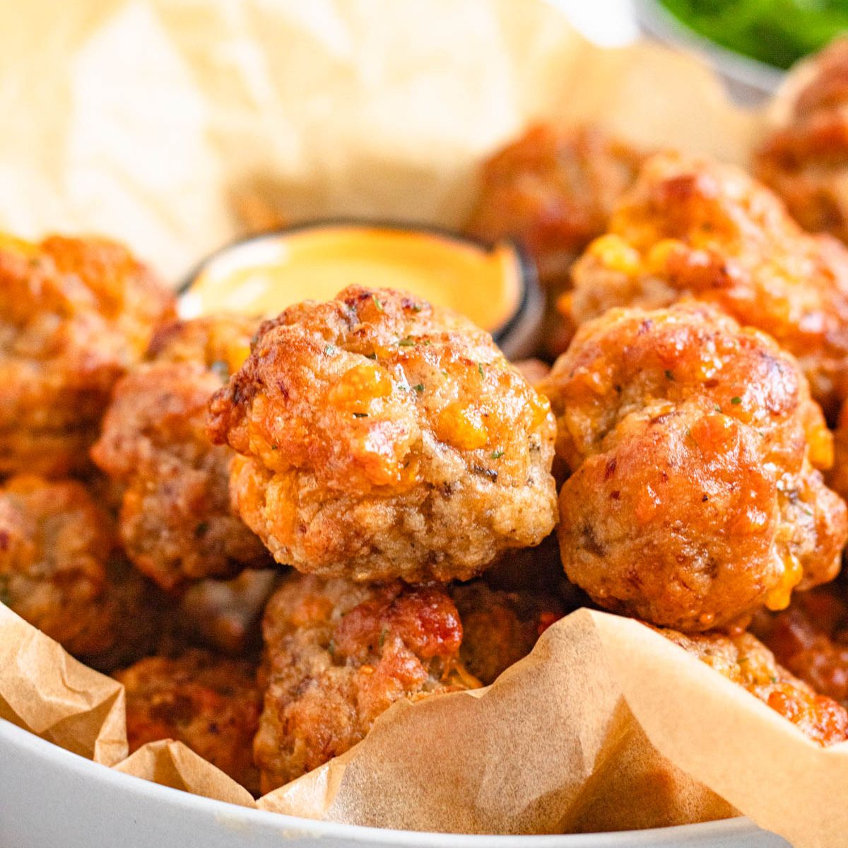 Cheddar Bay Sausage Balls [thedomesticspoon.com]